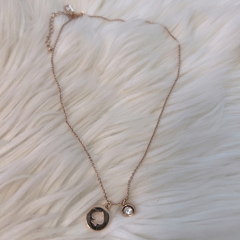 SOLD - Kate Spade Late Spade Rose Gold Necklace